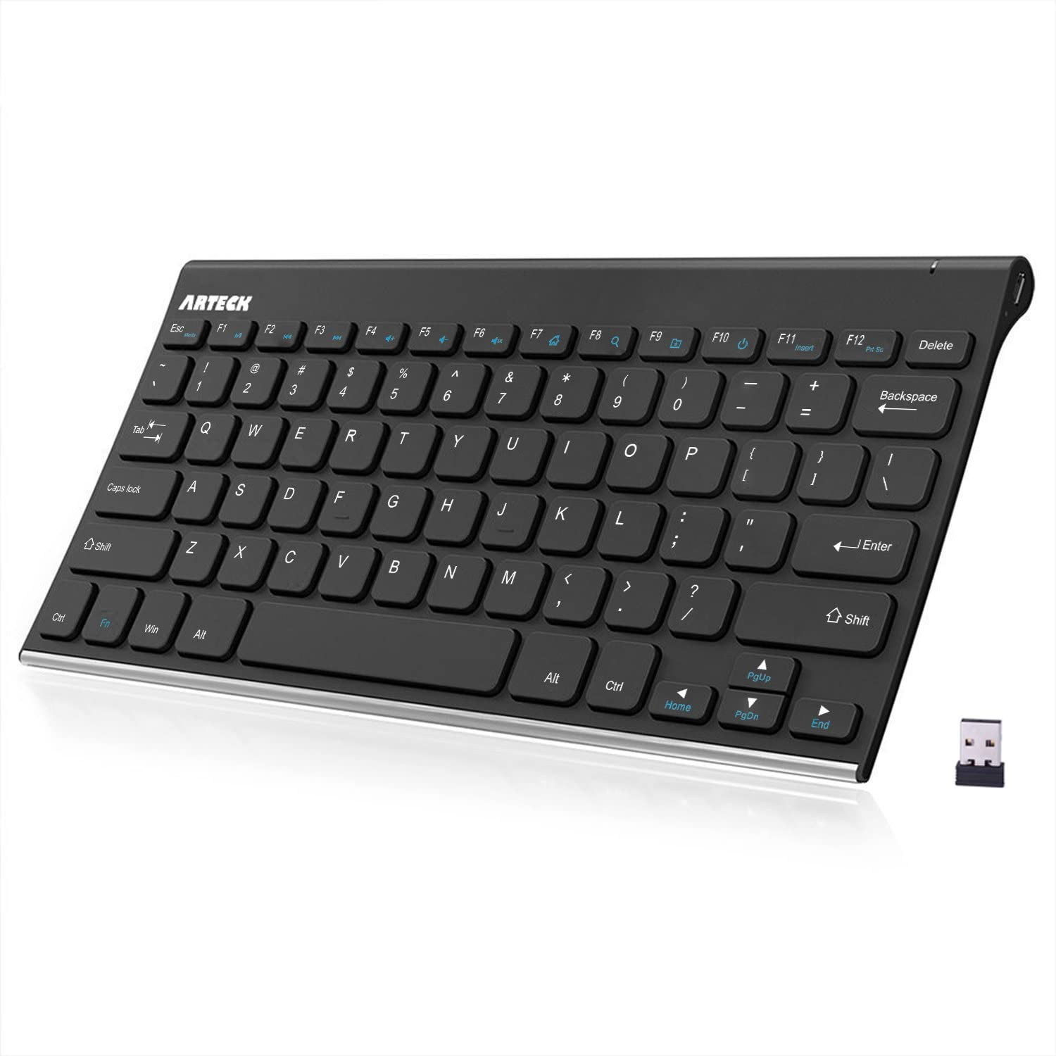 Foto 1 | Venta Internacional - Teclado Inalámbrico Arteck Acero Inoxidable Ultradelgado