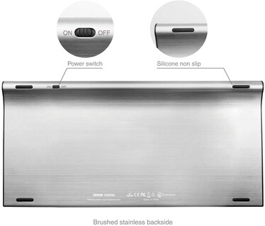 Foto 3 | Venta Internacional - Teclado Inalámbrico Arteck Acero Inoxidable Ultradelgado