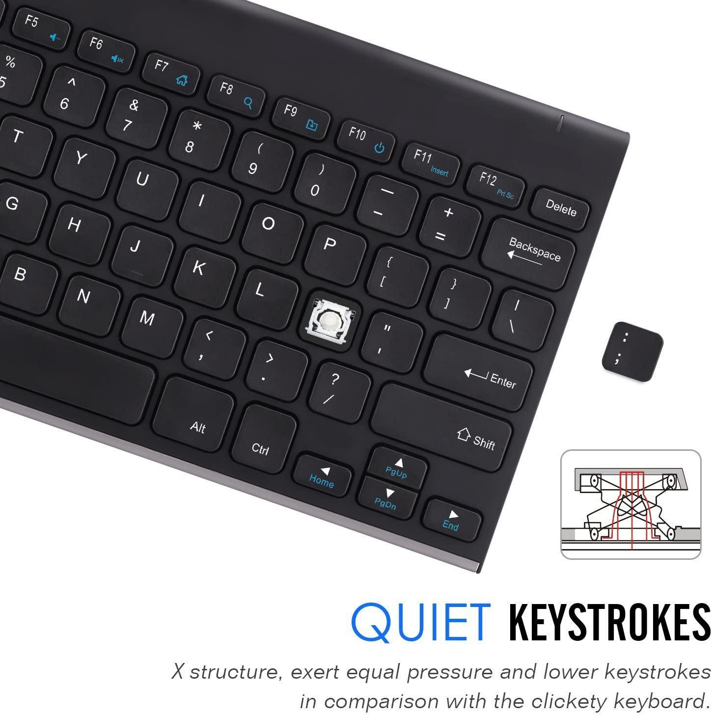 Foto 7 | Venta Internacional - Teclado Inalámbrico Arteck Acero Inoxidable Ultradelgado