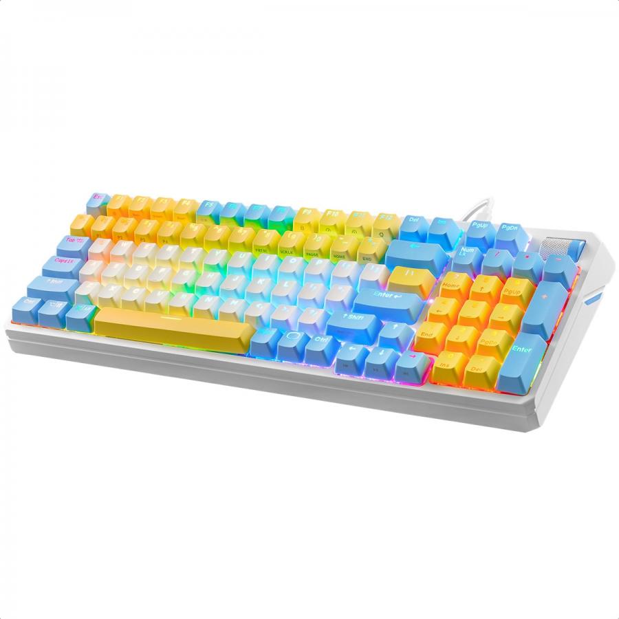 Teclado Cooler Master Gaming Mecánico Rgb Alámbrico Usb Multicolor