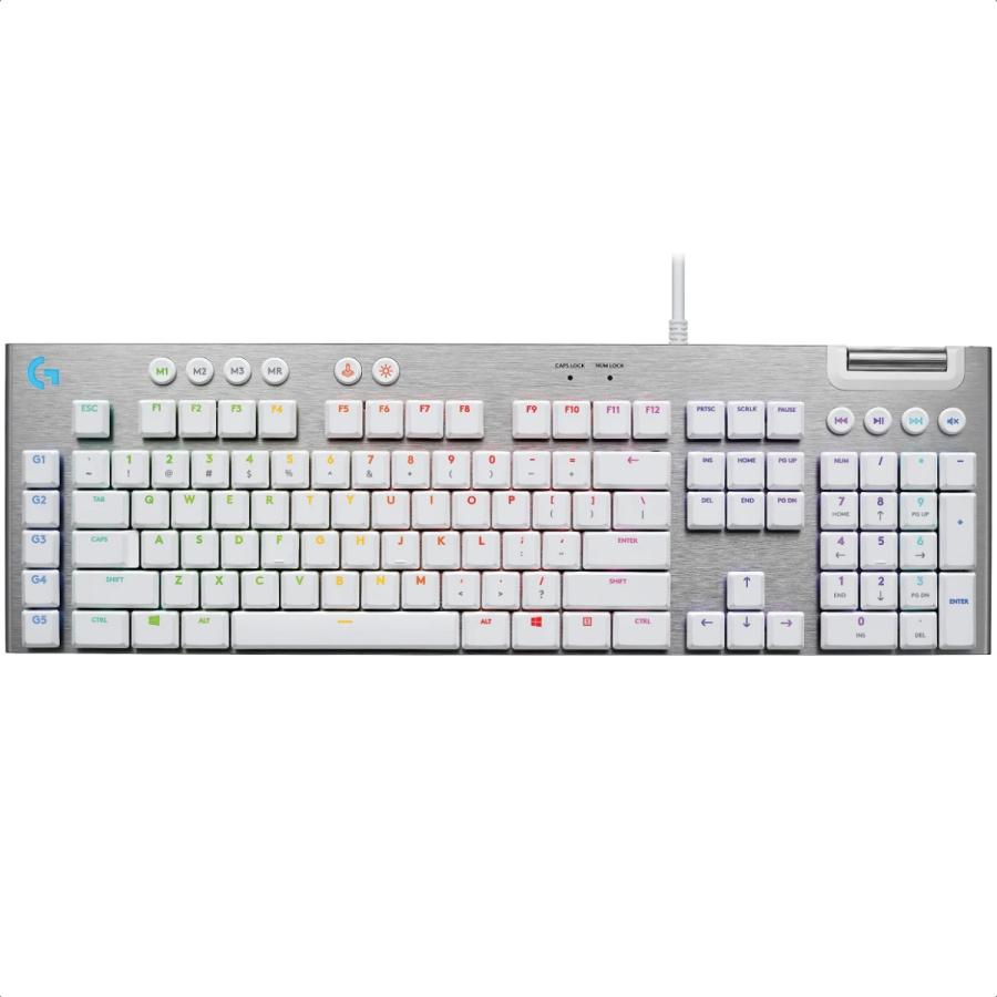 Teclado Logitech G815 Mecanico Rgb Alambrico Blanco Gaming 920-011354