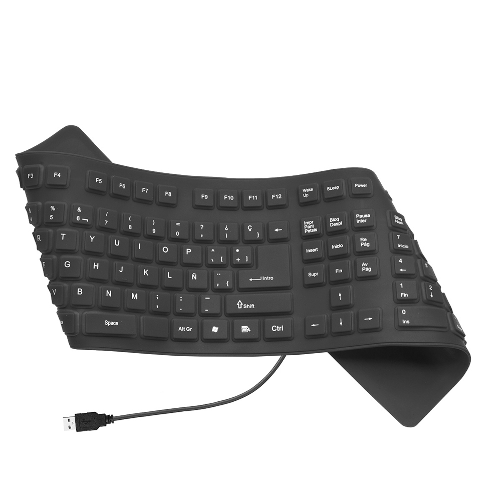 Foto 3 pulgar | Teclado Flexible Greenleaf 18-8338bk Negro