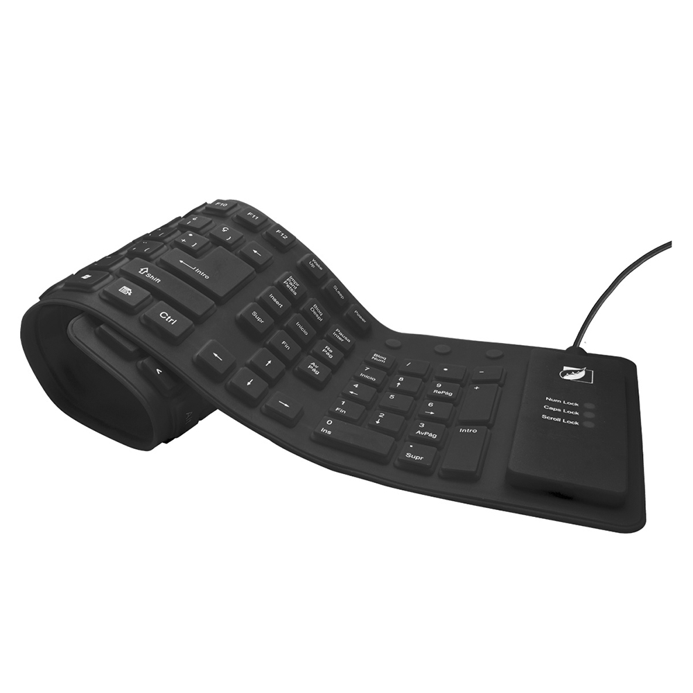 Foto 5 | Teclado Flexible Greenleaf 18-8338bk Negro