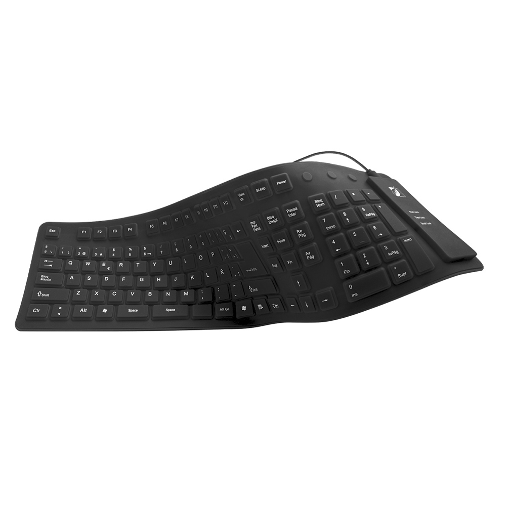 Foto 6 | Teclado Flexible Greenleaf 18-8338bk Negro