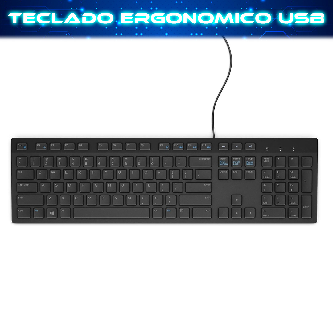 Foto 3 pulgar | Teclado Convencional Negro usb V101