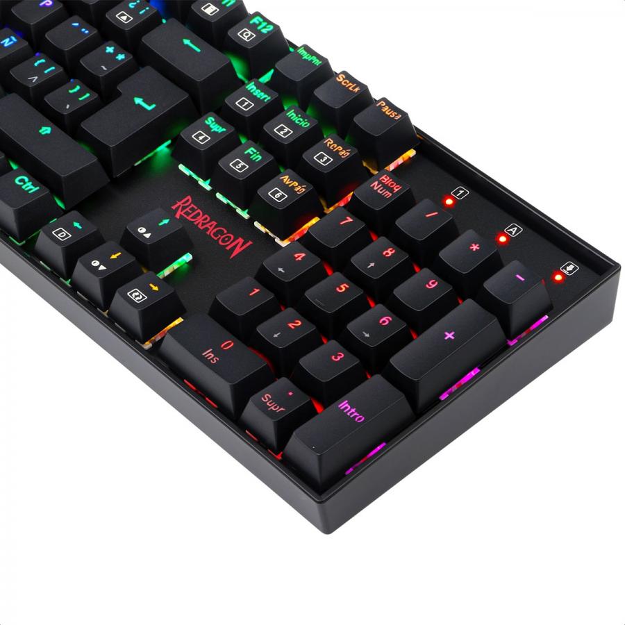 Foto 5 | Teclado Redragon Mitra K551rgb-1 Mecánico Switch Blue Gaming Español