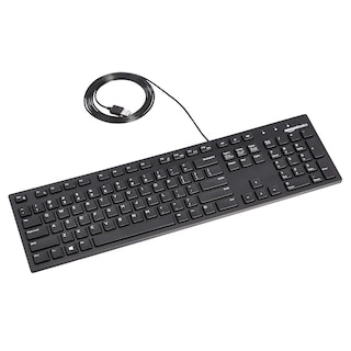 Foto 1 | Teclado Amazon Basics con Cable USB de Bajo Perfil Diseño Estadounidense - Venta Internacional