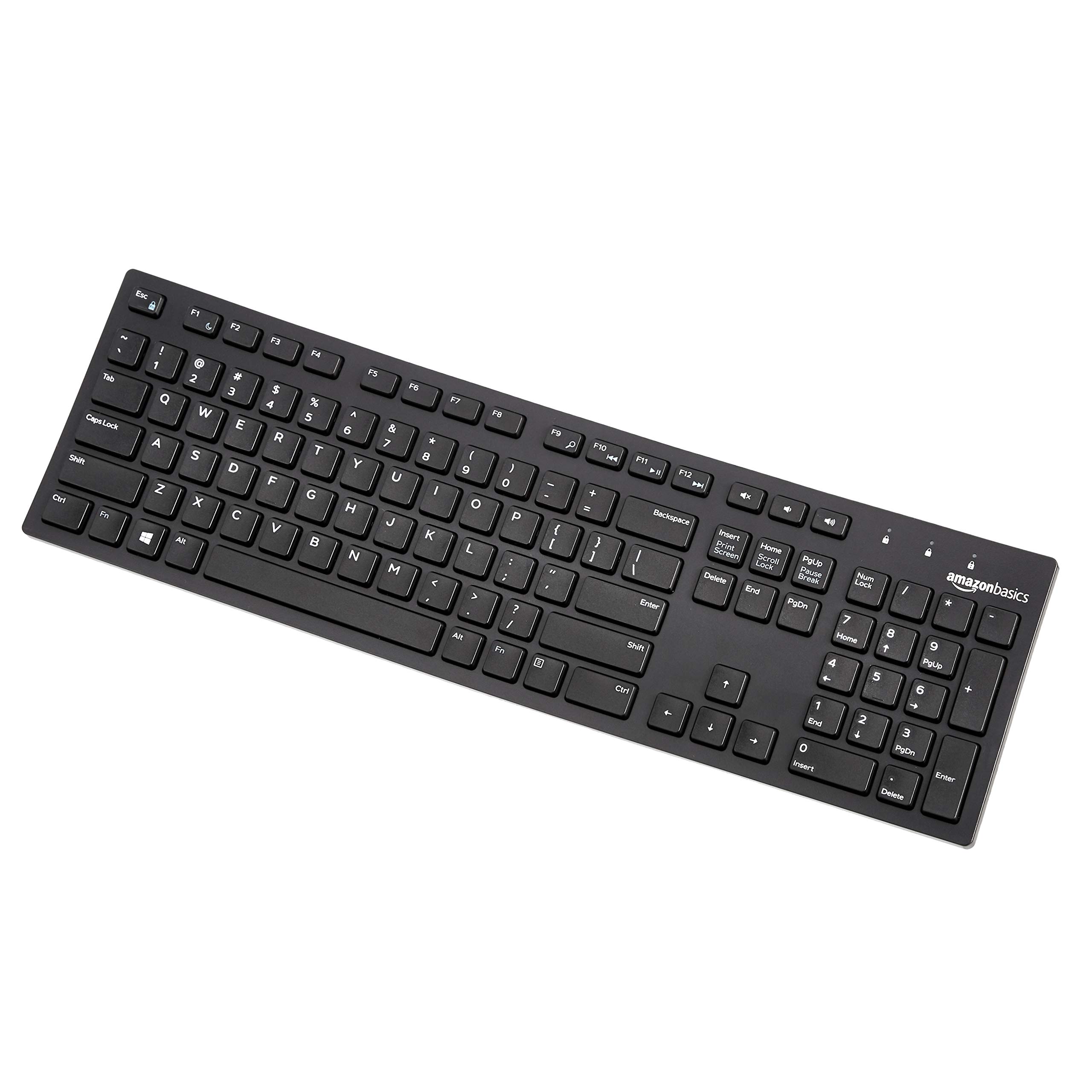 Foto 3 pulgar | Teclado Amazon Basics con Cable USB de Bajo Perfil Diseño Estadounidense - Venta Internacional