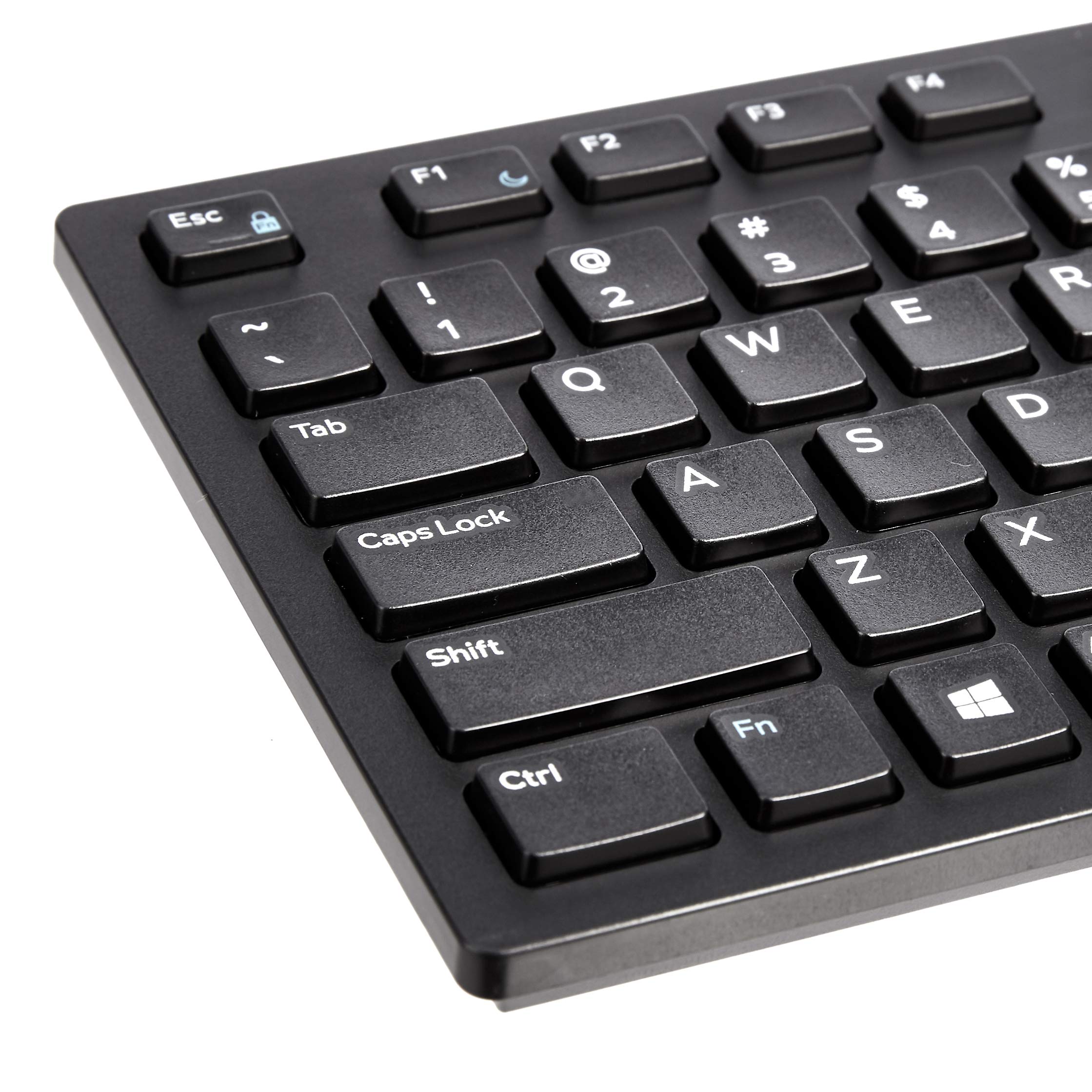 Foto 4 pulgar | Teclado Amazon Basics con Cable USB de Bajo Perfil Diseño Estadounidense - Venta Internacional