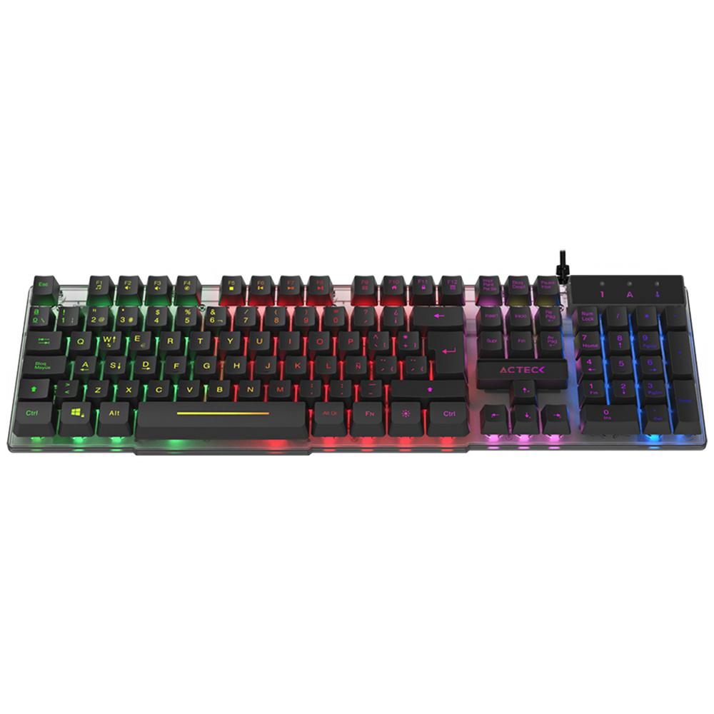 Foto 2 pulgar | Teclado Gamer Acteck Creator Aurean Ii Ta220g Alambrico Led Usb Negro Ac-939195