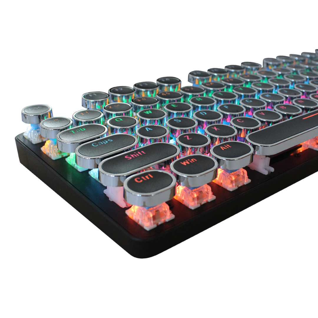 Foto 5 pulgar | Teclado Mecánico Negro Usb Con Luz Tipo Rgb Gamer