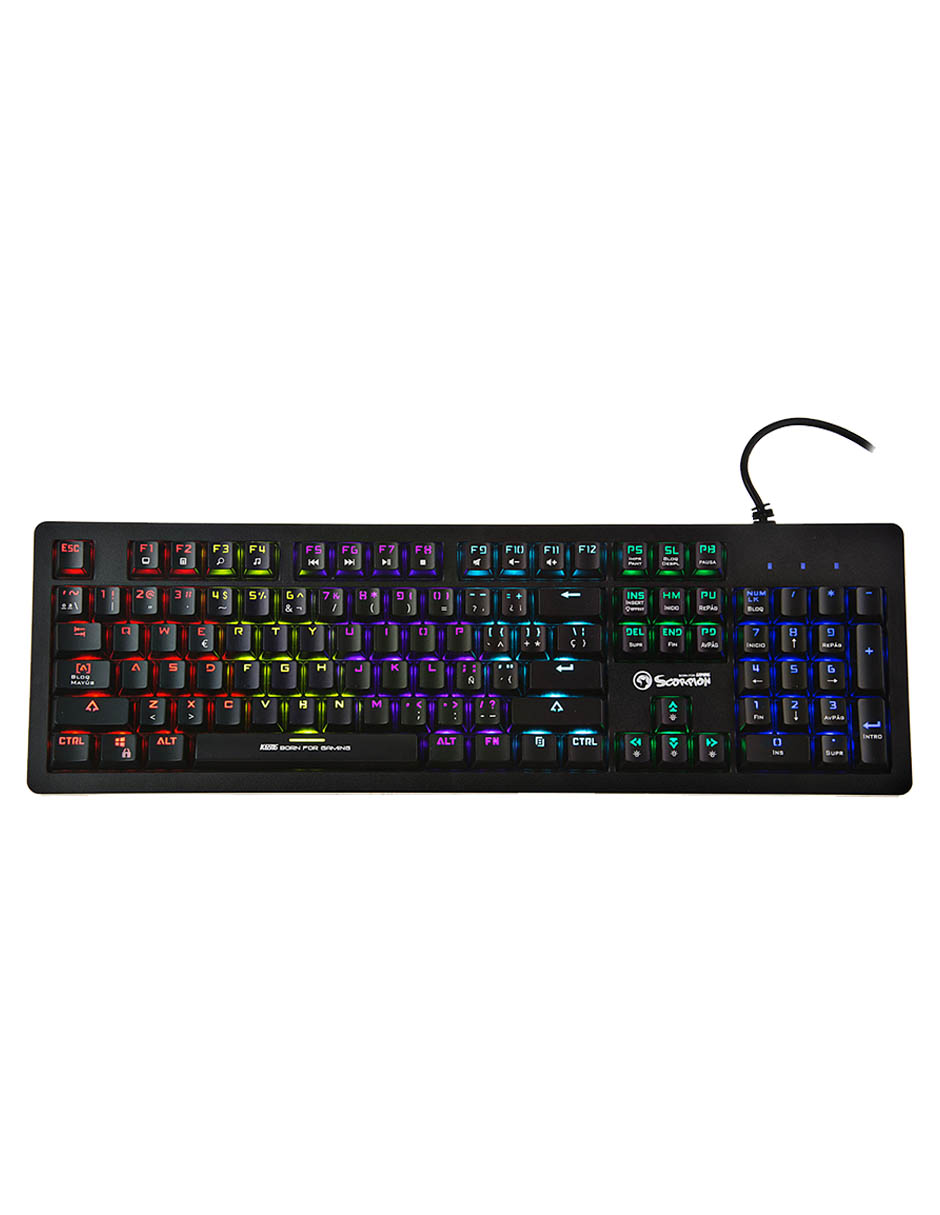 Foto 6 pulgar | Teclado Marvo Gaming Mecanico Rgb Kg916