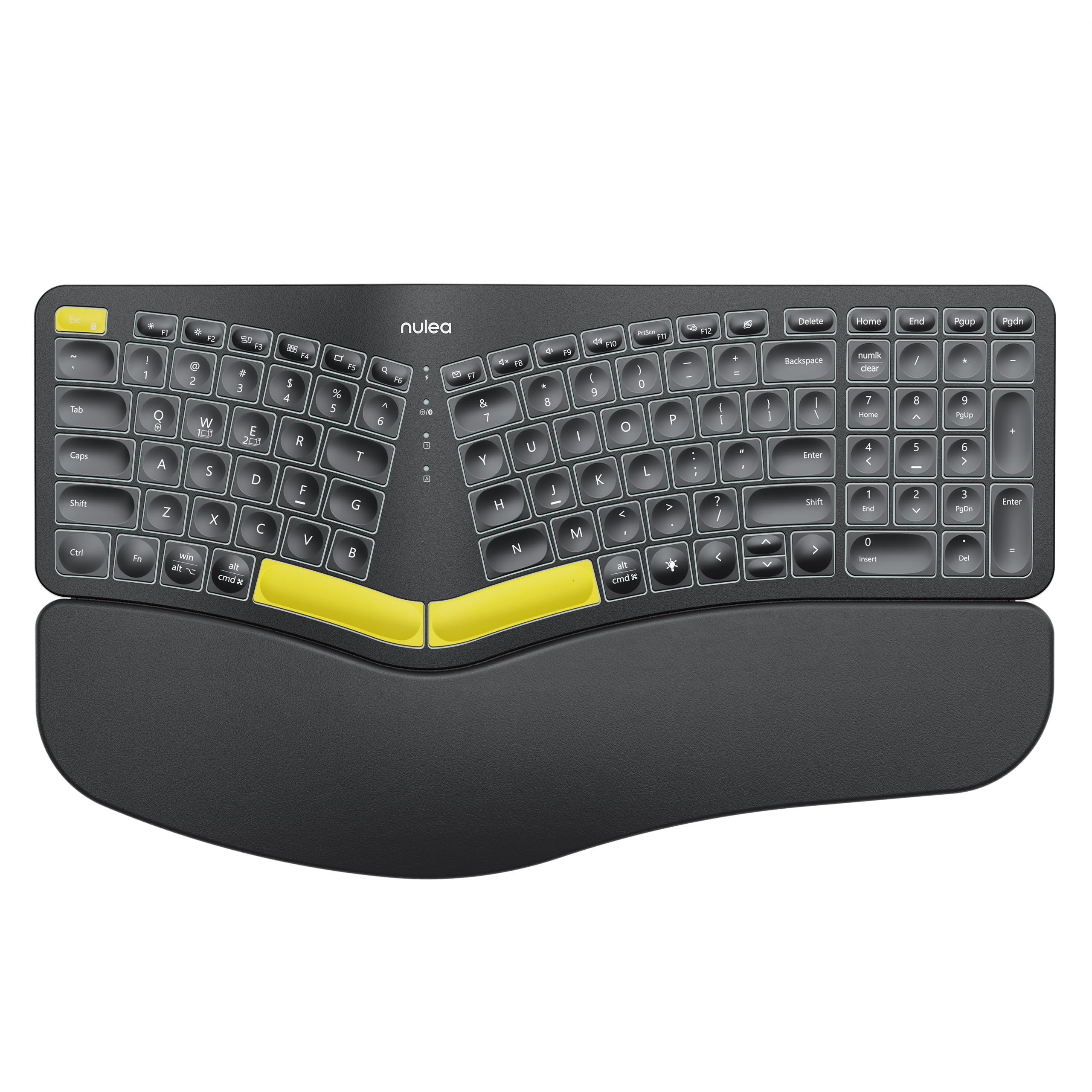 Teclado Ergonómico Inalámbrico Nulea Rt05 Split Con Reposamuñecas - Venta Internacional.