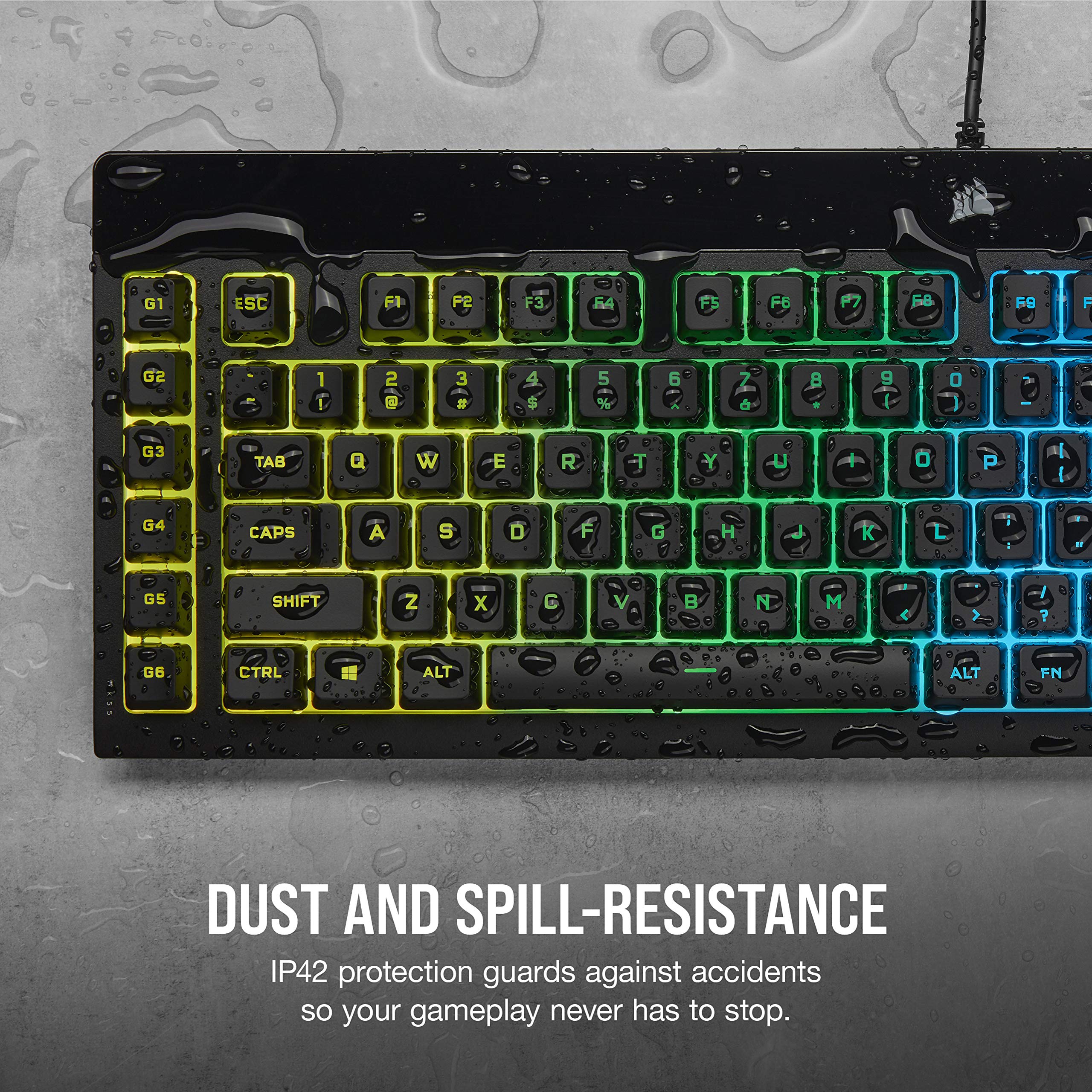 Foto 6 pulgar | Teclado Corsair K55 Rgb Pro Xt Qwerty Con Diseño Estadounidense, Color Negro - Venta Internacional.