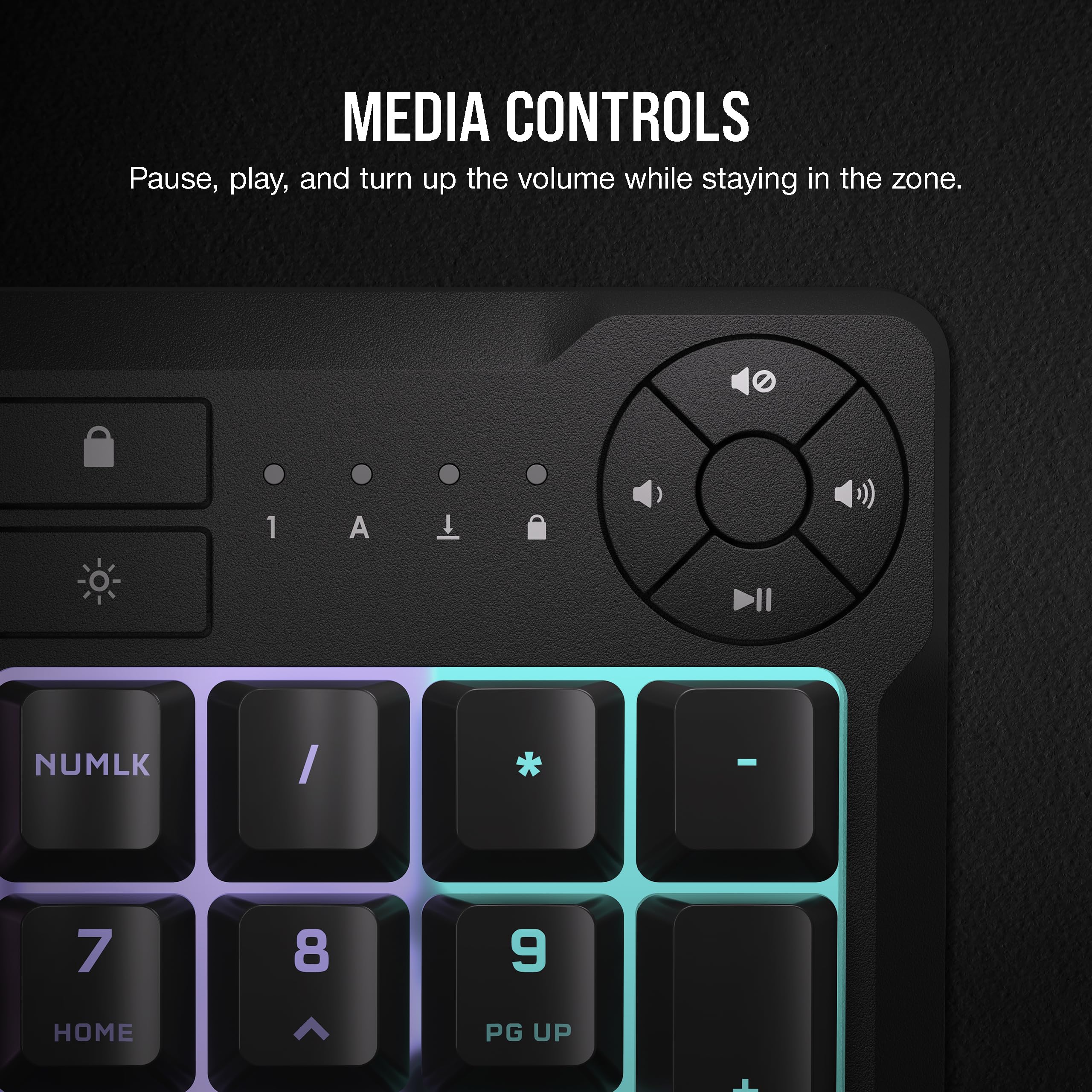 Foto 4 pulgar | Teclado Gaming Corsair K55 Core Rgb Membrana Cableado Gris - Venta Internacional.