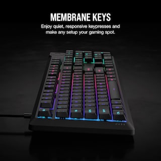 Foto 4 | Teclado Gaming Corsair K55 Core Rgb Membrana Cableado Gris - Venta Internacional.