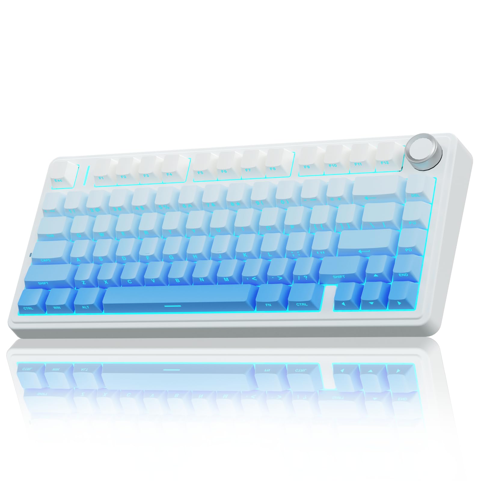 Foto 2 pulgar | Teclado Mecánico Inalámbrico Aula F75 Pro 75% Gasket Blue - Venta Internacional.