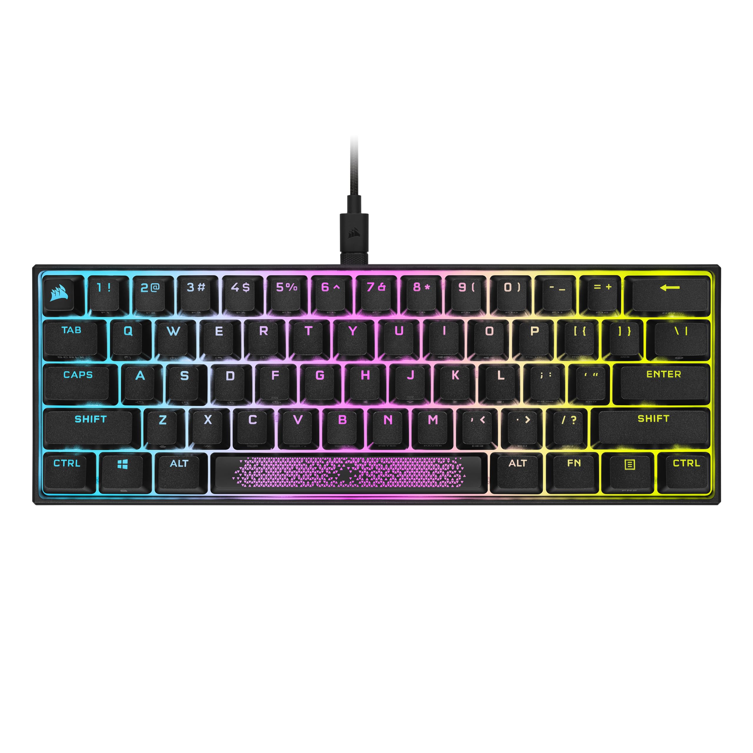 Teclado Mecánico Para Juegos Corsair K65 Rgb Mini 60% Negro - Venta Internacional.