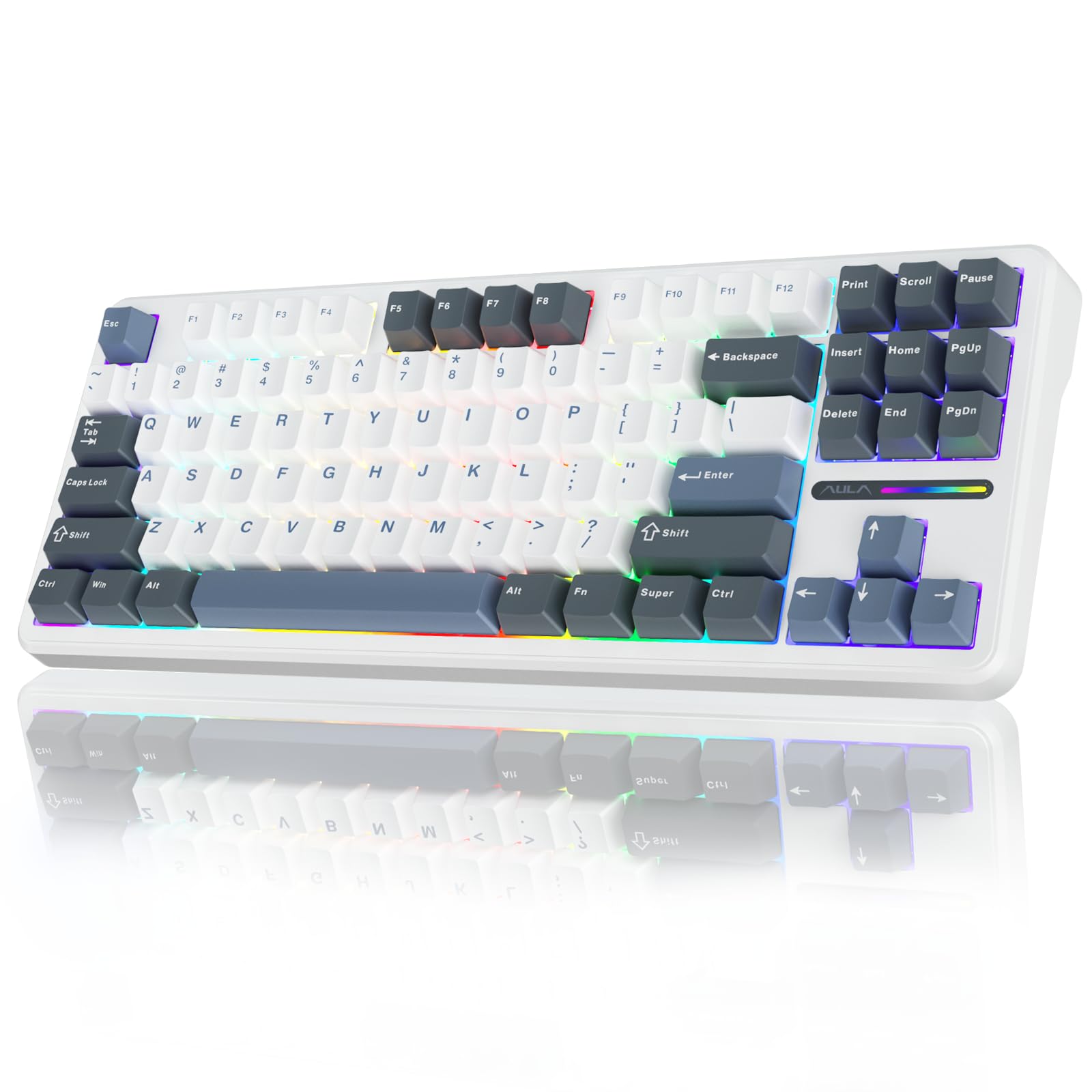 Foto 2 pulgar | Teclado Mecánico Inalámbrico Aula F87 75% Tkl Gasket Custom - Venta Internacional.