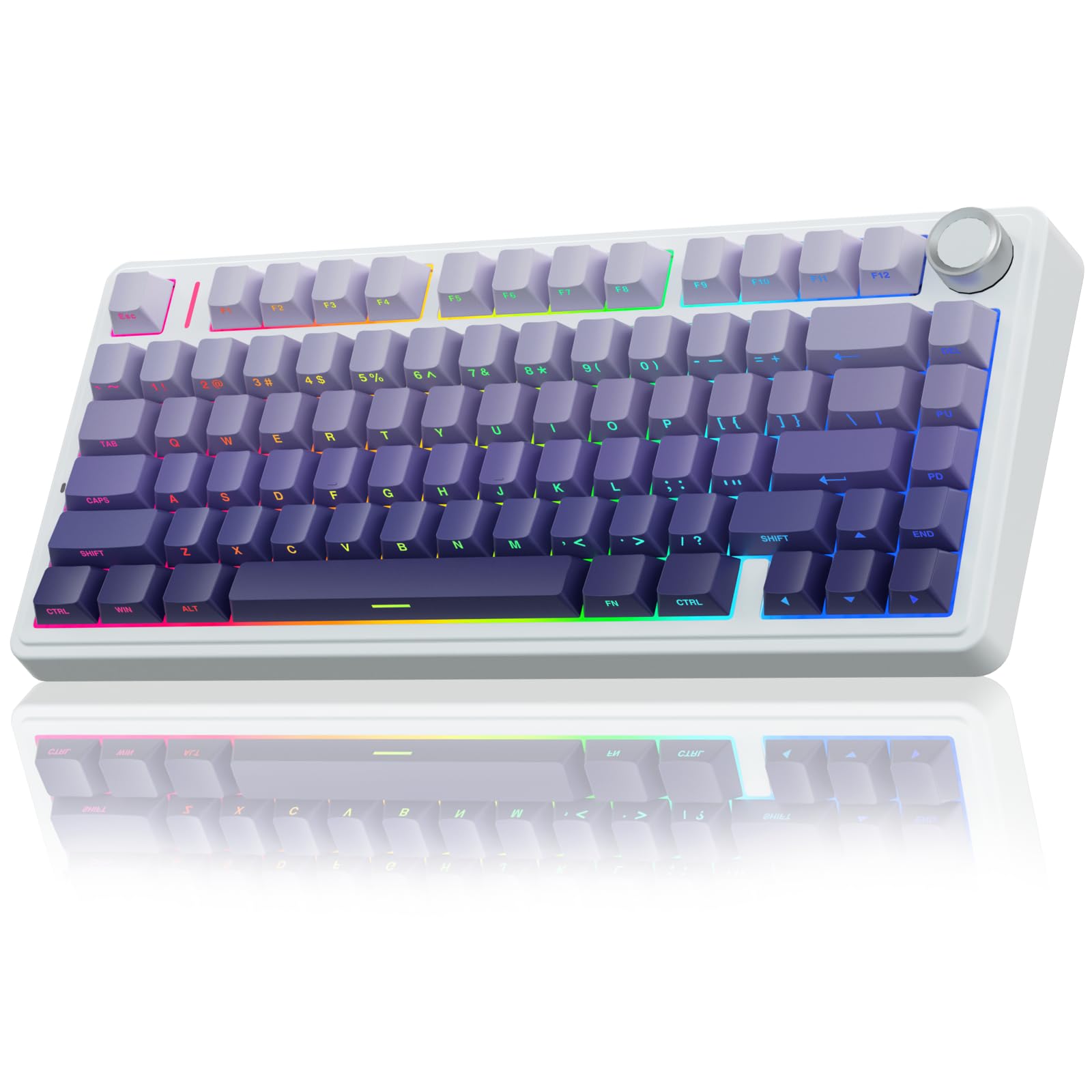 Foto 2 pulgar | Teclado Mecánico Inalámbrico Aula F75 Pro Con 75% De Retroiluminación Rgb - Venta Internacional.