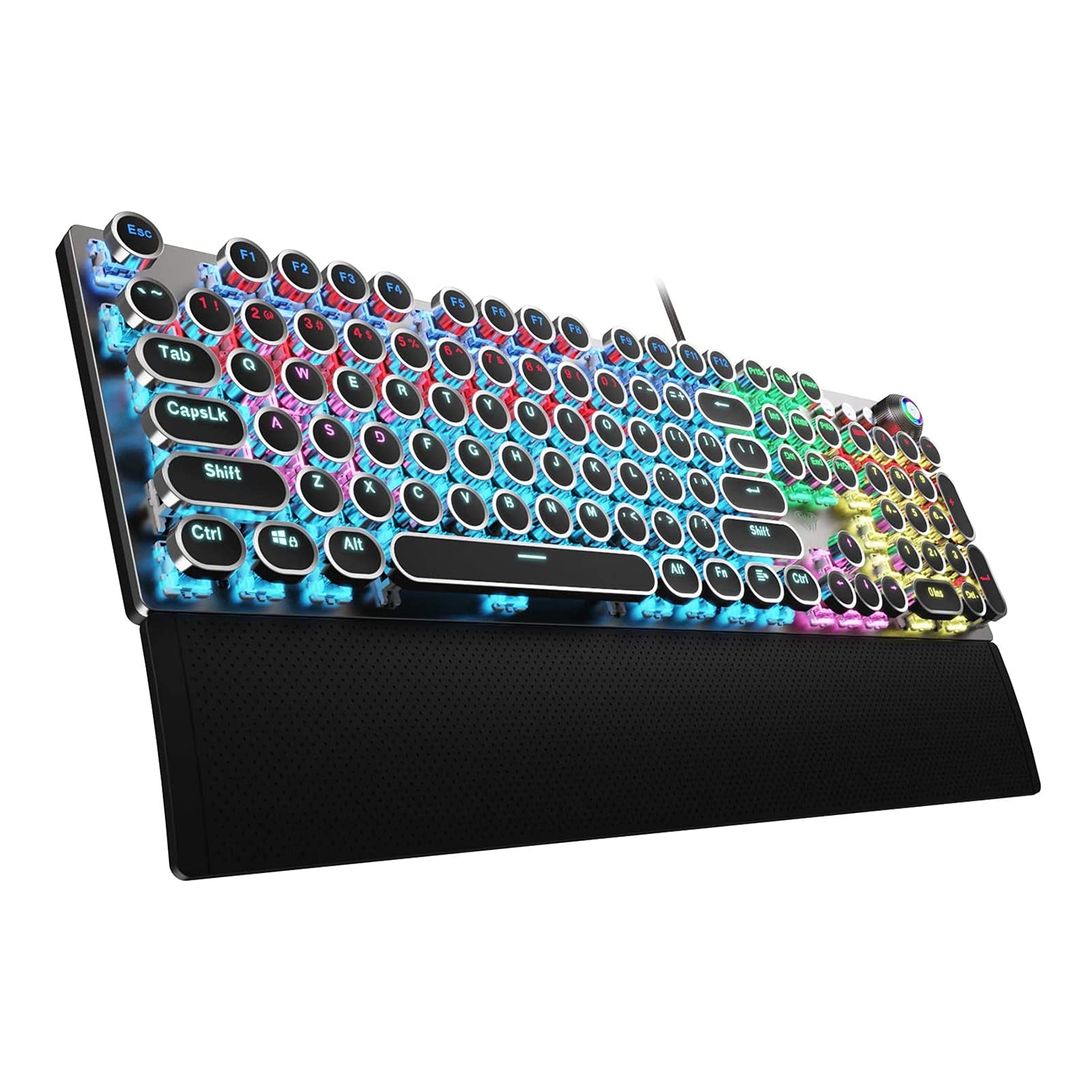 Foto 2 pulgar | Teclado Para Juegos Aula F2088, Estilo Máquina De Escribir, Interruptores Azules - Venta Internacional.