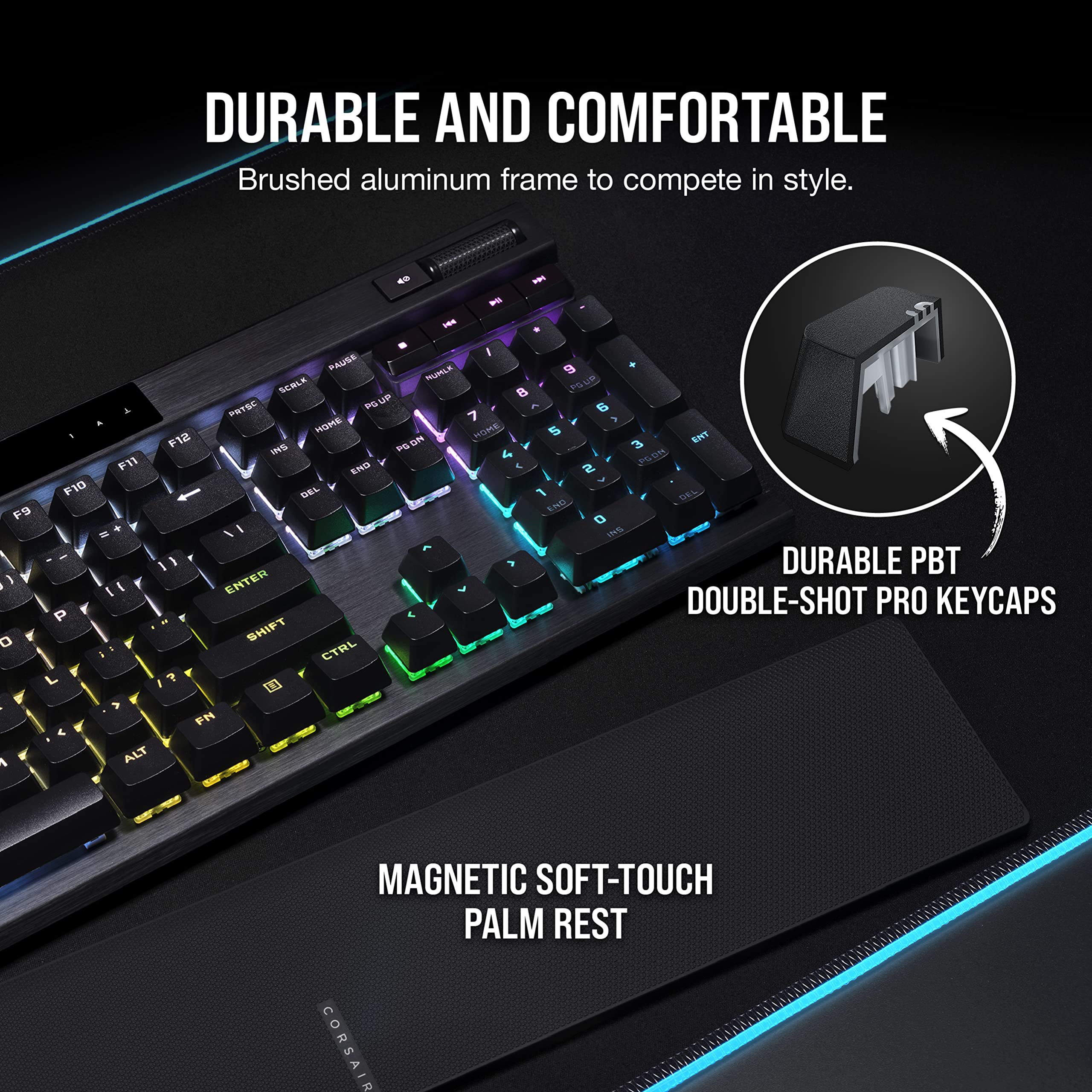 Foto 4 pulgar | Teclado Mecánico Con Cable Corsair K70 Rgb Pro Para Juegos - Venta Internacional.