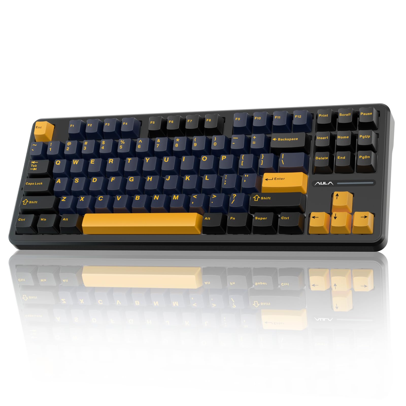 Teclado Mecánico Inalámbrico Aula F87 75% Tkl Rgb Retroiluminado - Venta Internacional.