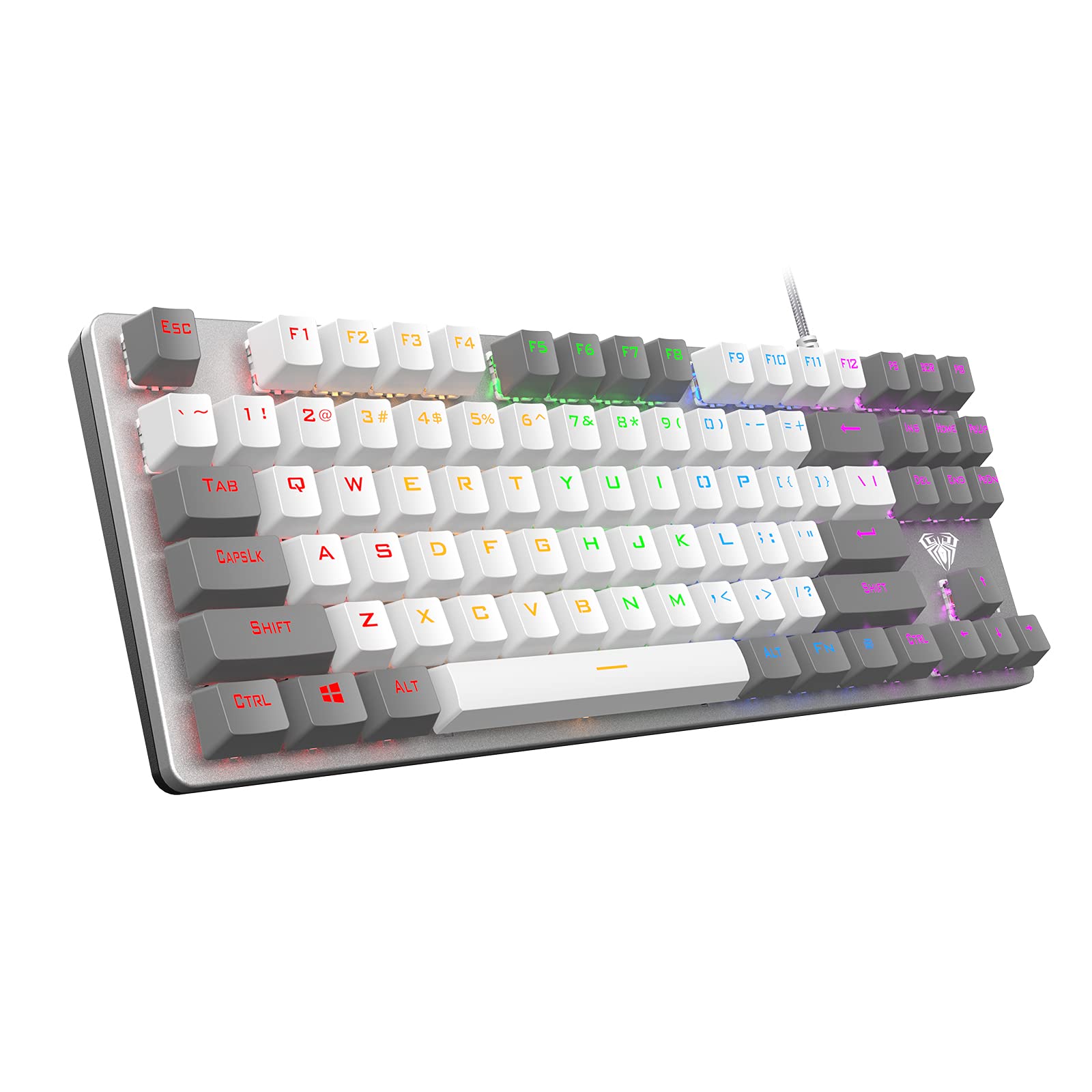 Foto 2 pulgar | Teclado Mecánico Para Juegos Aula F3287 Con Cable Tkl Rainbow - Venta Internacional.