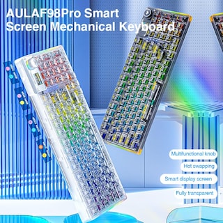Foto 4 | Teclado Mecánico Inalámbrico Aula F98 Pro Con Teclas Transparentes - Venta Internacional.