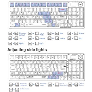 Foto 7 | Teclado Mecánico Inalámbrico Aula F98 Pro Con Teclas Transparentes - Venta Internacional.