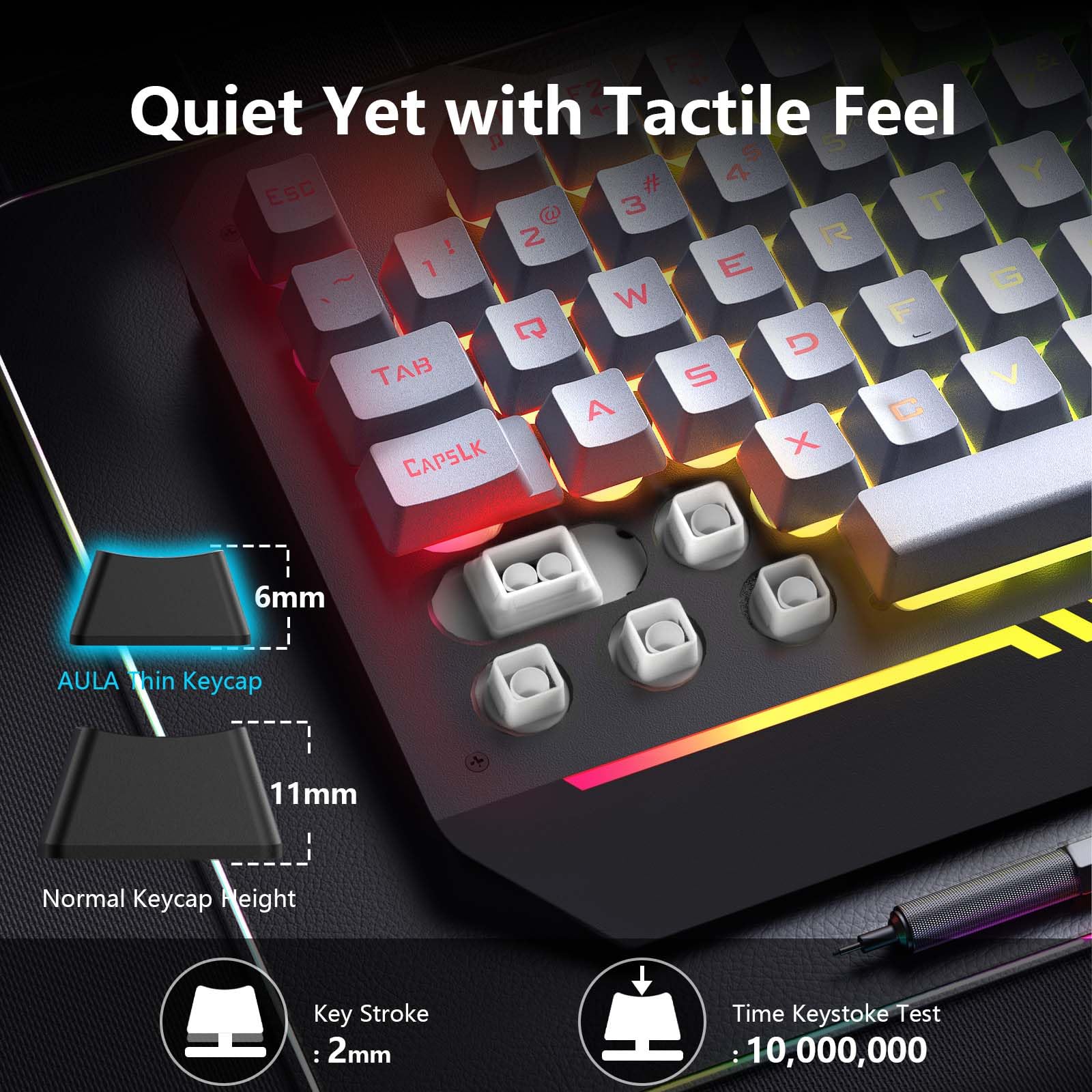 Foto 4 pulgar | Combo De Teclado Y Ratón Aula Gaming De 104 Teclas Con Retroiluminación Rgb - Venta Internacional.