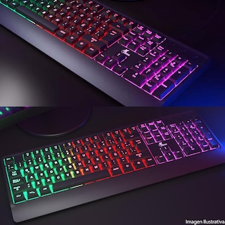 Foto 5 | Teclado Gamer Xtech Chevalier Rgb Usb Español Negro Xtk-505s