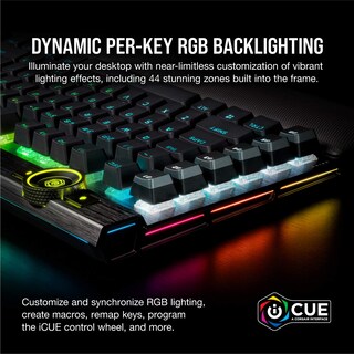 Foto 5 | Teclado Mecánico para Juegos Corsair K100 RGB con Interruptores Plateados - Venta Internacional