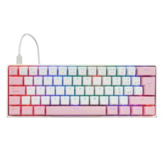 Foto 2 | Teclado Gamer Game Factor Kbg560 Rgb, Teclado Mecánico, Switch Red, Alámbrico, Blanco (español)