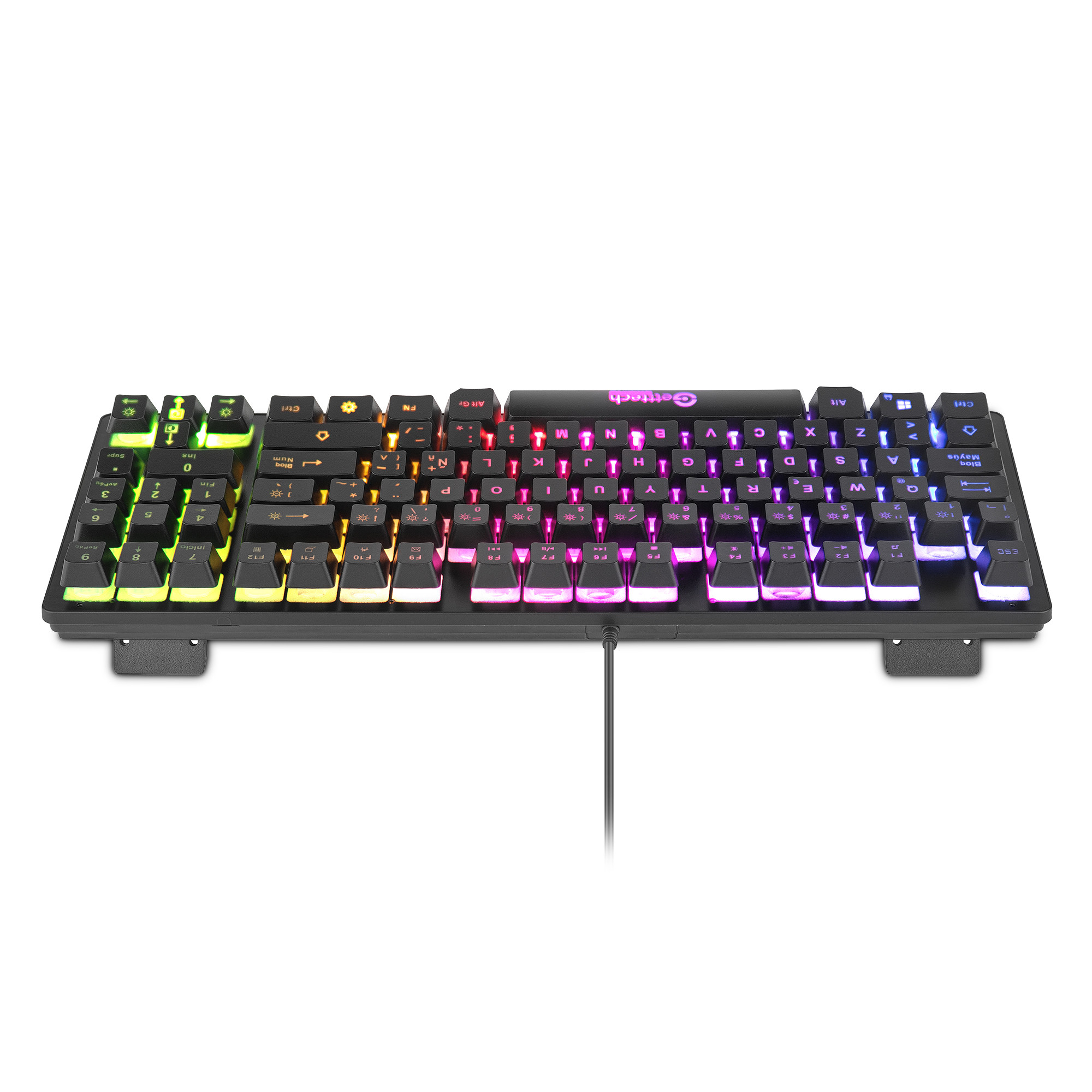 Foto 6 | Teclado Tkl Gamer Getttech Gpk-esmwr-g2, Alambrico, Iluminación Rgb, Teclas Anti-ghosting, Color Negro, Español