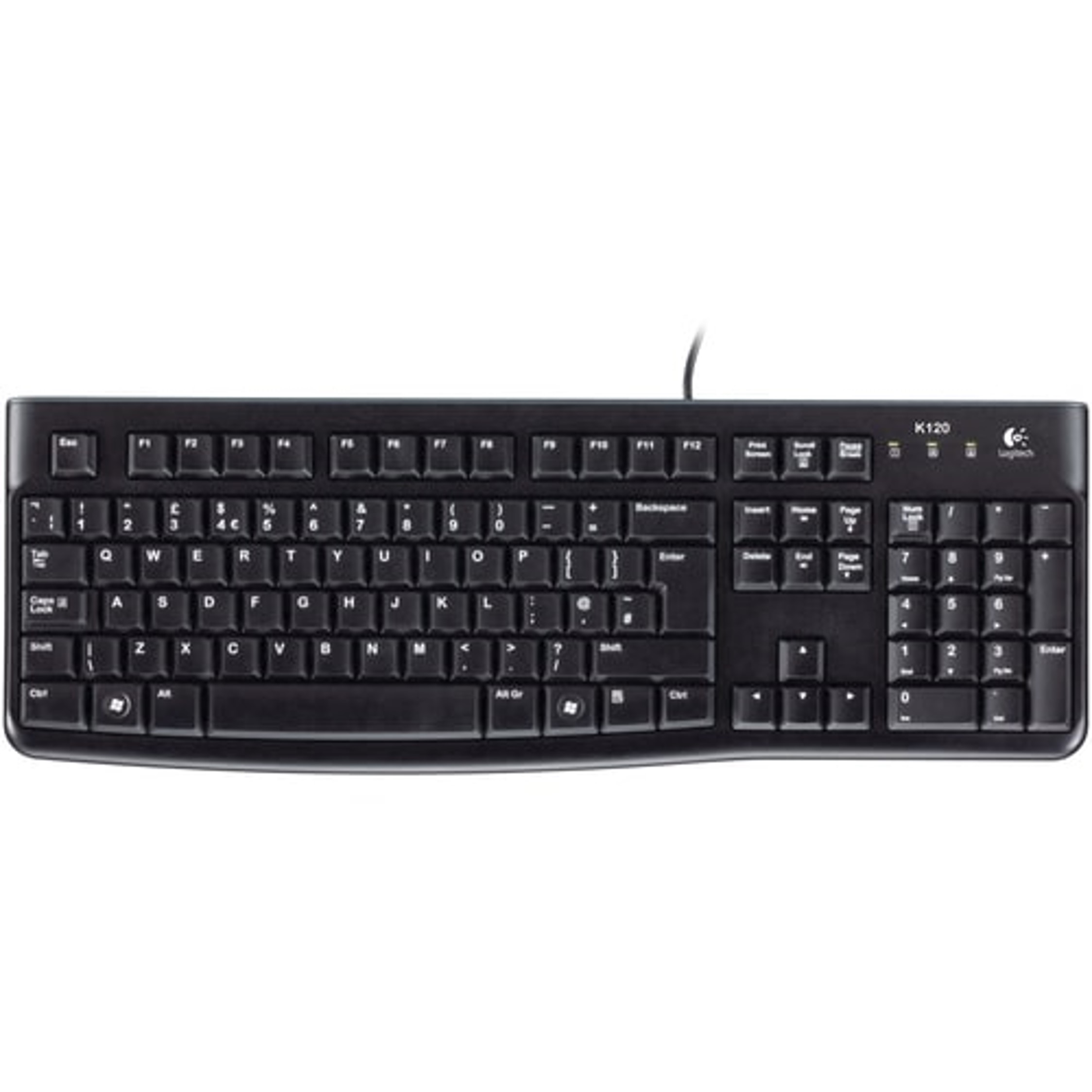 Foto 2 pulgar | Logitech - Teclado Logitech K120 Negro Usb Negro