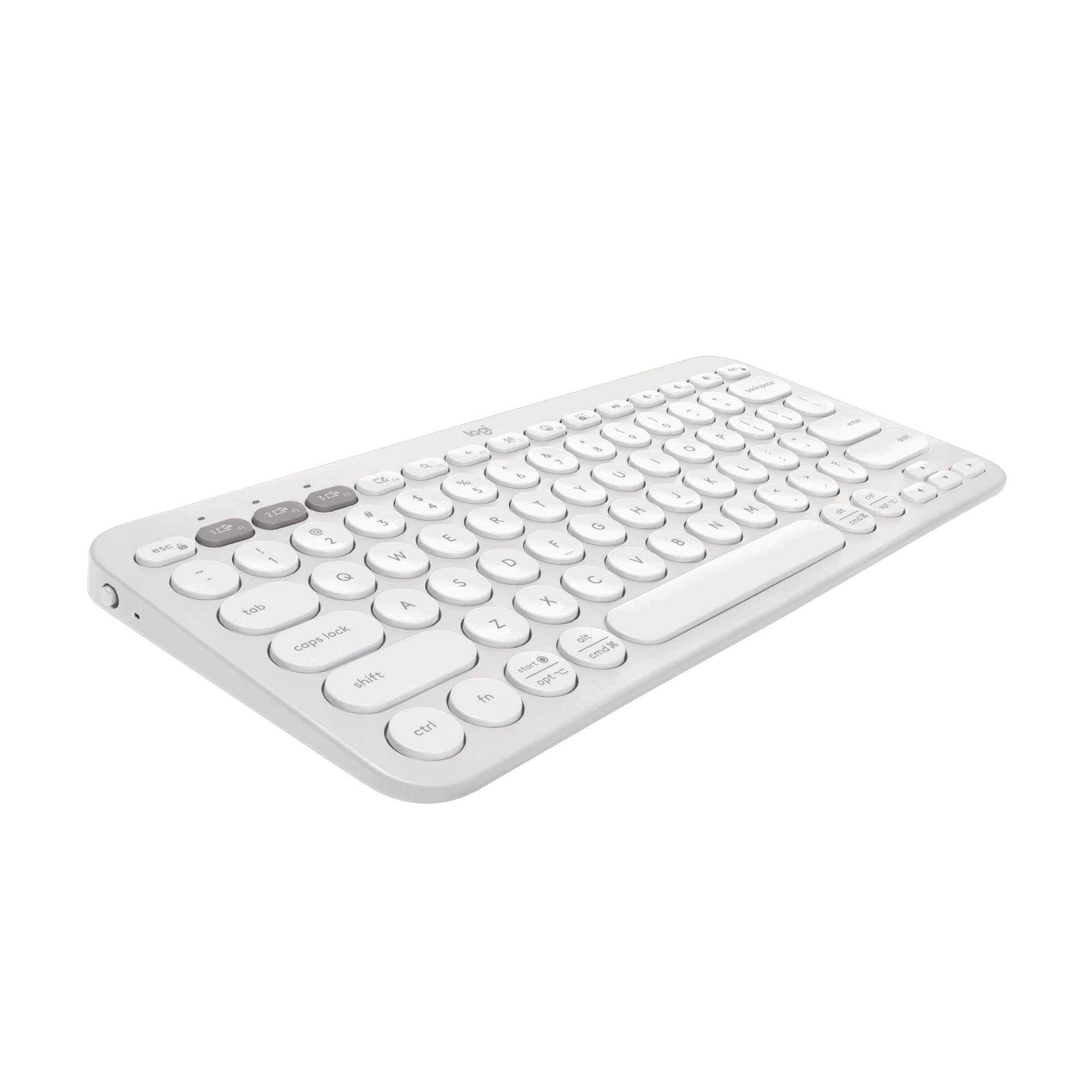 Teclado Inalámbrico Logitech Pebble Keys 2 K380s - Blanco Tonal - Venta Internacional.