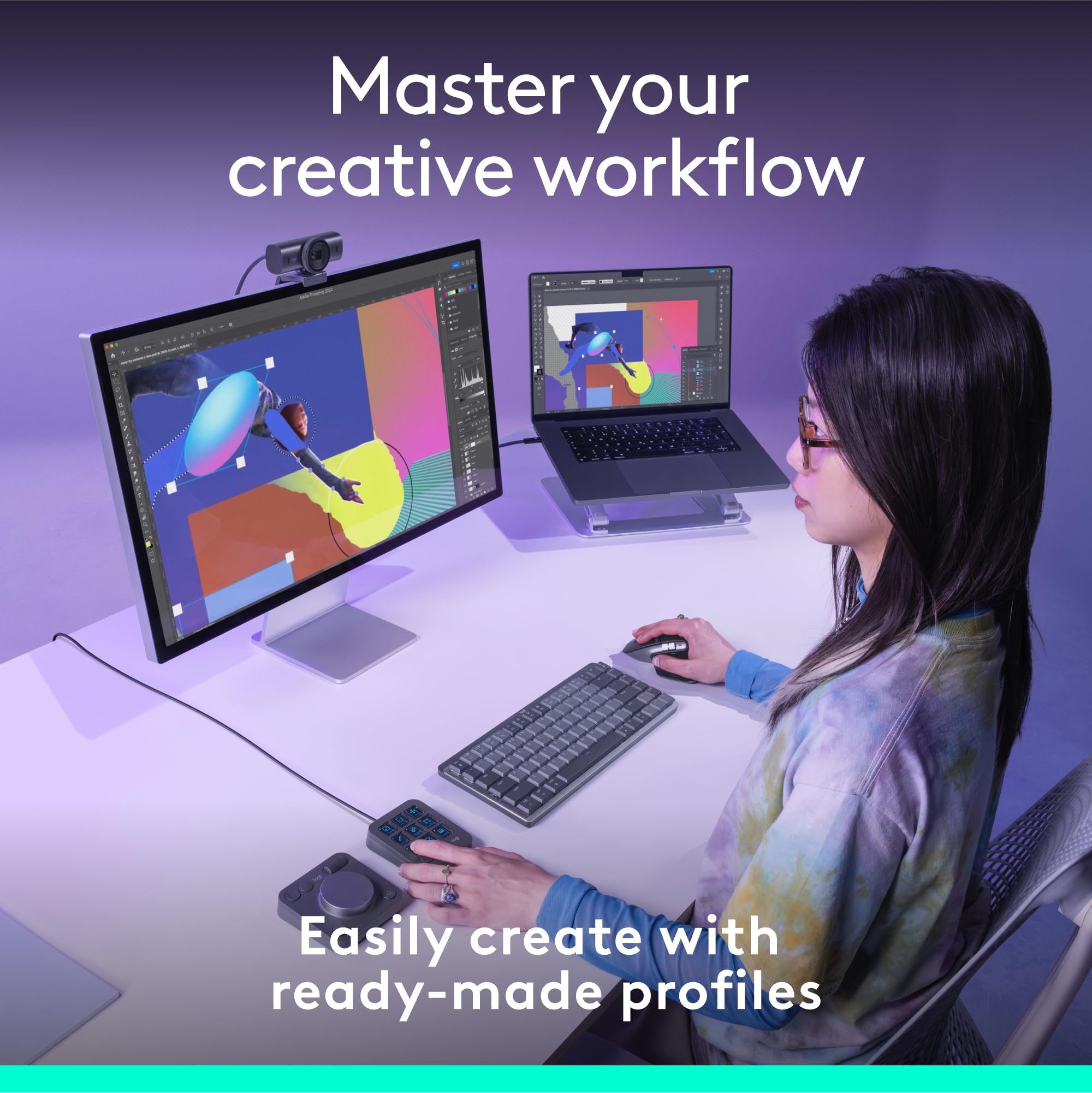 Foto 4 pulgar | Creative Console Logitech Mx Con Adobe Creative Cloud Durante 3 Meses - Venta Internacional.