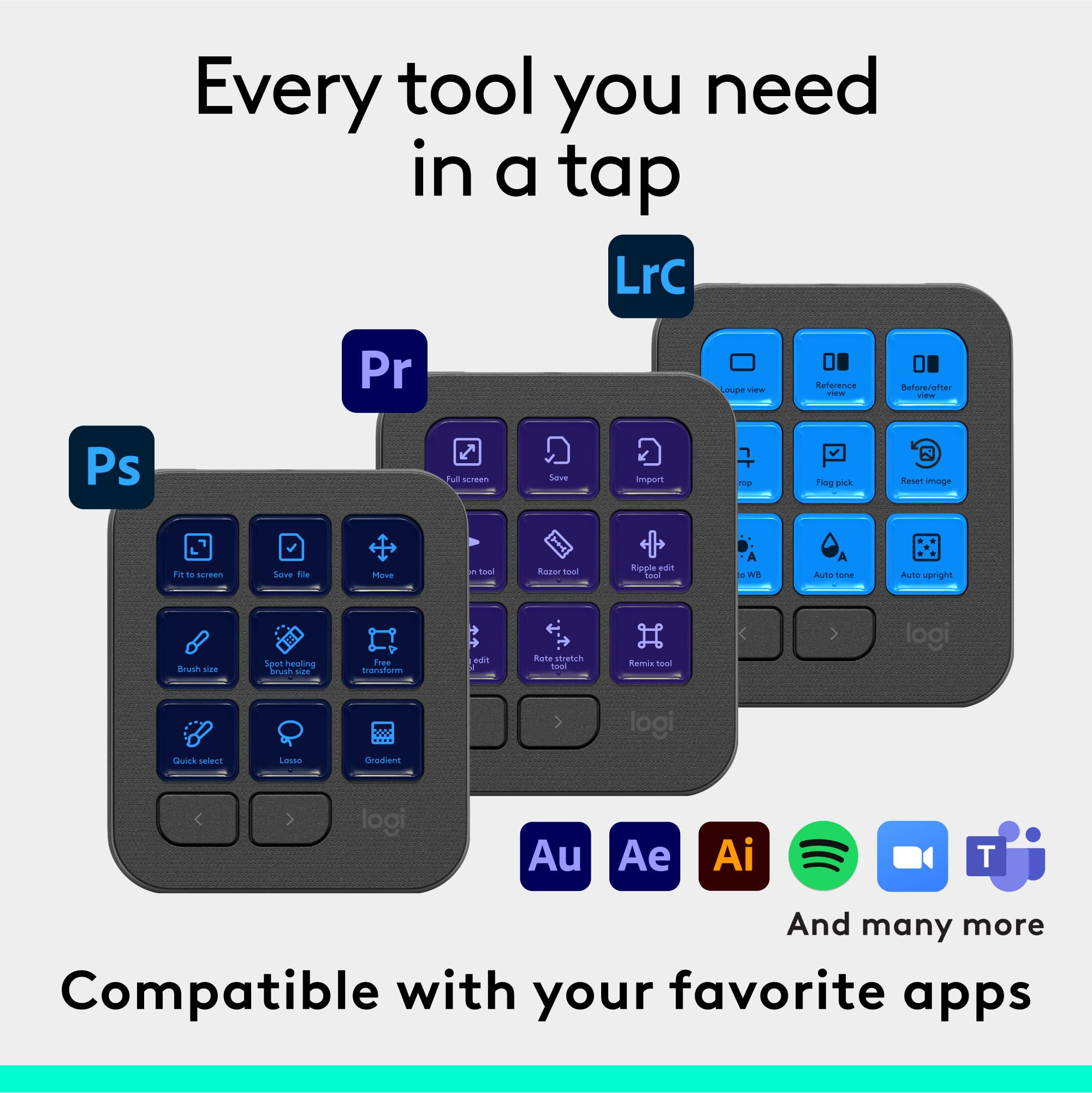 Foto 5 pulgar | Creative Console Logitech Mx Con Adobe Creative Cloud Durante 3 Meses - Venta Internacional.
