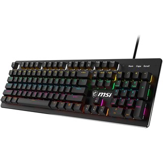 Foto 2 | Teclado Gamer Msi Forge Gk300 Blue Us Rgb Usb Switch Azul Mecanico Negro
