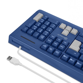 Foto 7 | Teclado Getttech Ggk-esmwr-02-bl Slim Alambrico Usb Reposamanos Español 105 Teclas Con Teclado Numerico 8millon