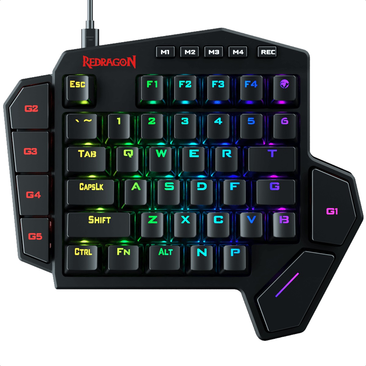 Foto 3 pulgar | Teclado Redragon Diti K585rgb Mecanico Switch Brown Gaming Ingles
