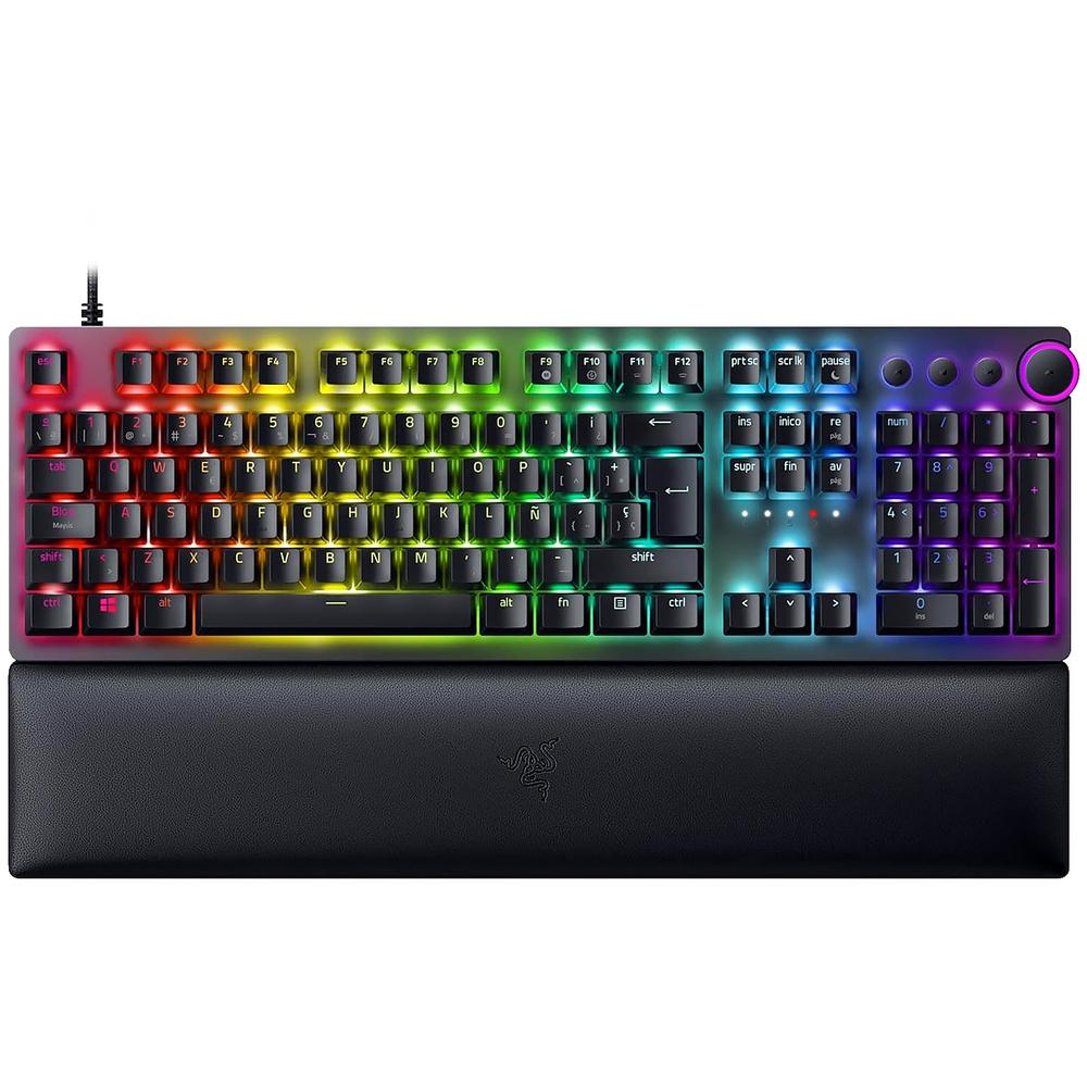 Teclado Gamer Razer Huntsman V2 Switch Purple Óptico Idioma Español