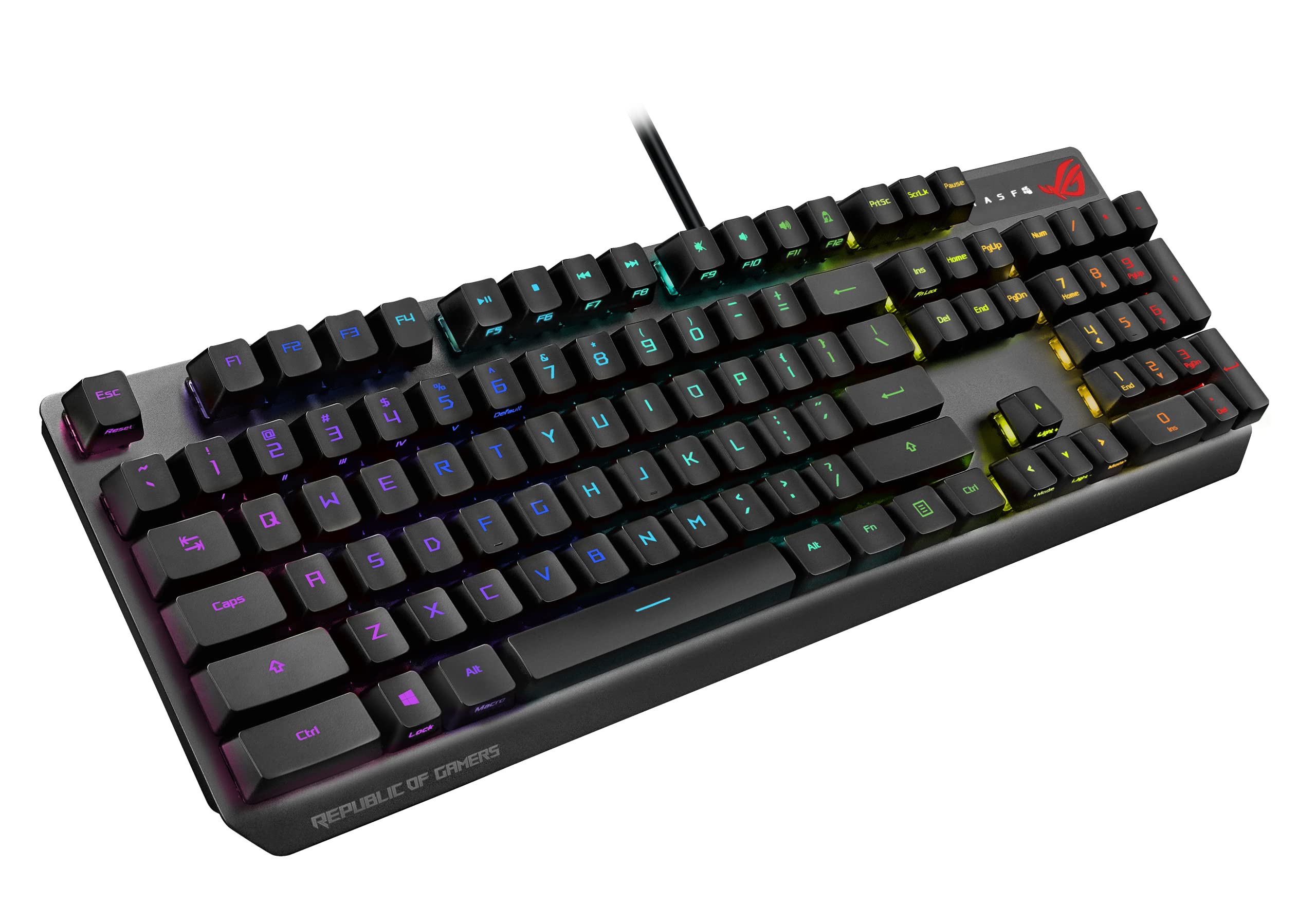 Foto 2 pulgar | Teclado Para Juegos Asus Aura Rgb A Prueba De Agua - Venta Internacional.