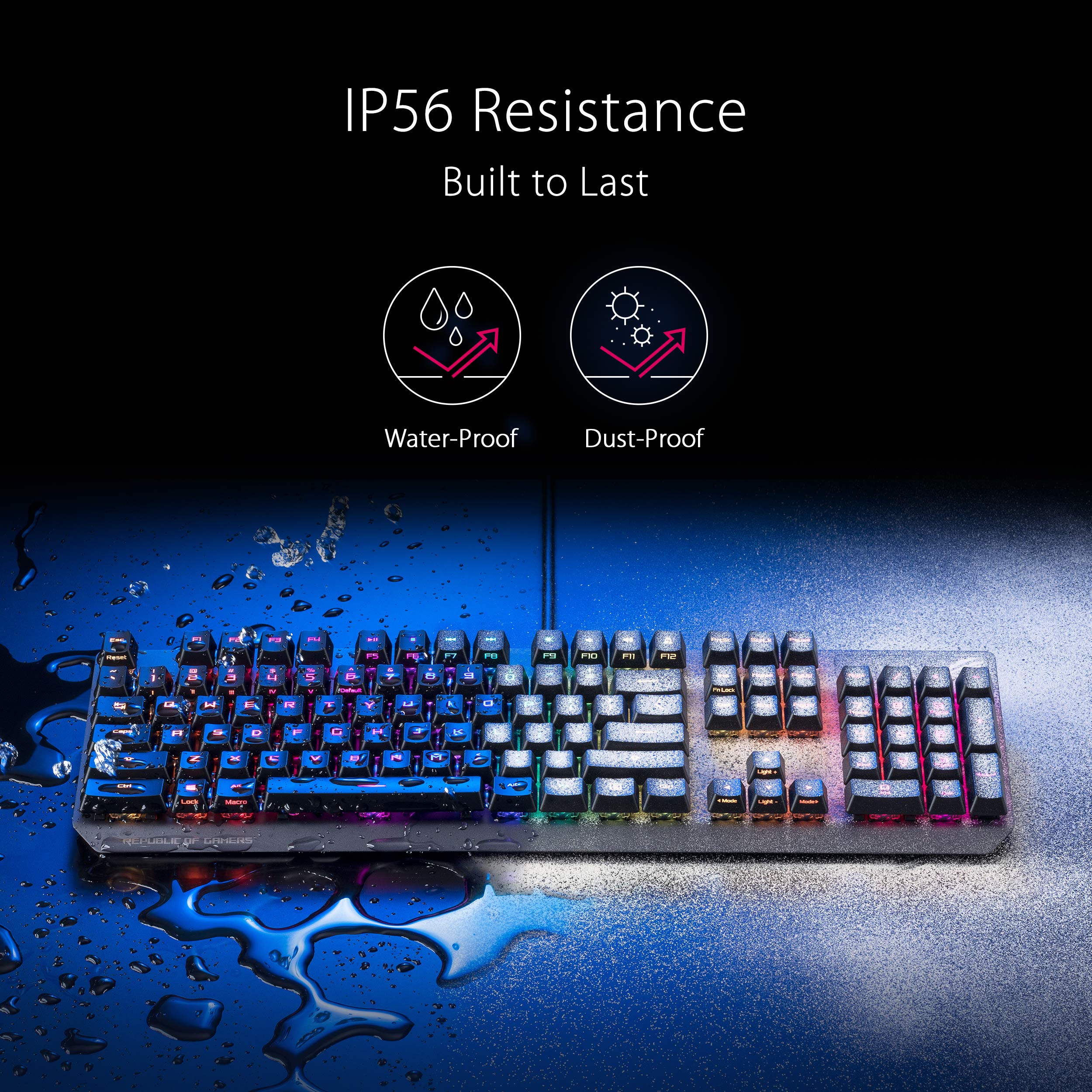 Foto 4 pulgar | Teclado Para Juegos Asus Aura Rgb A Prueba De Agua - Venta Internacional.