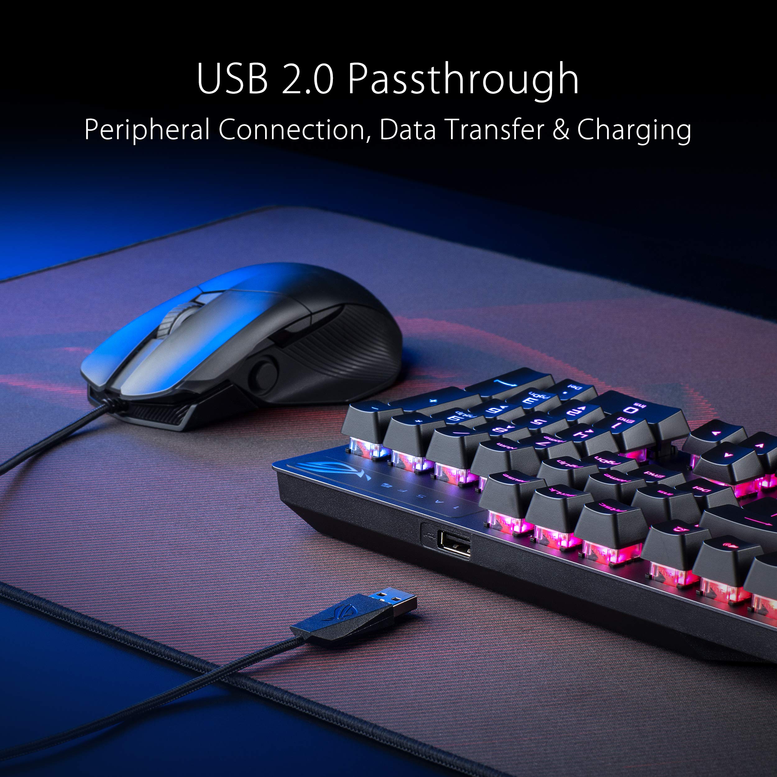 Foto 5 pulgar | Teclado Para Juegos Asus Aura Rgb A Prueba De Agua - Venta Internacional.