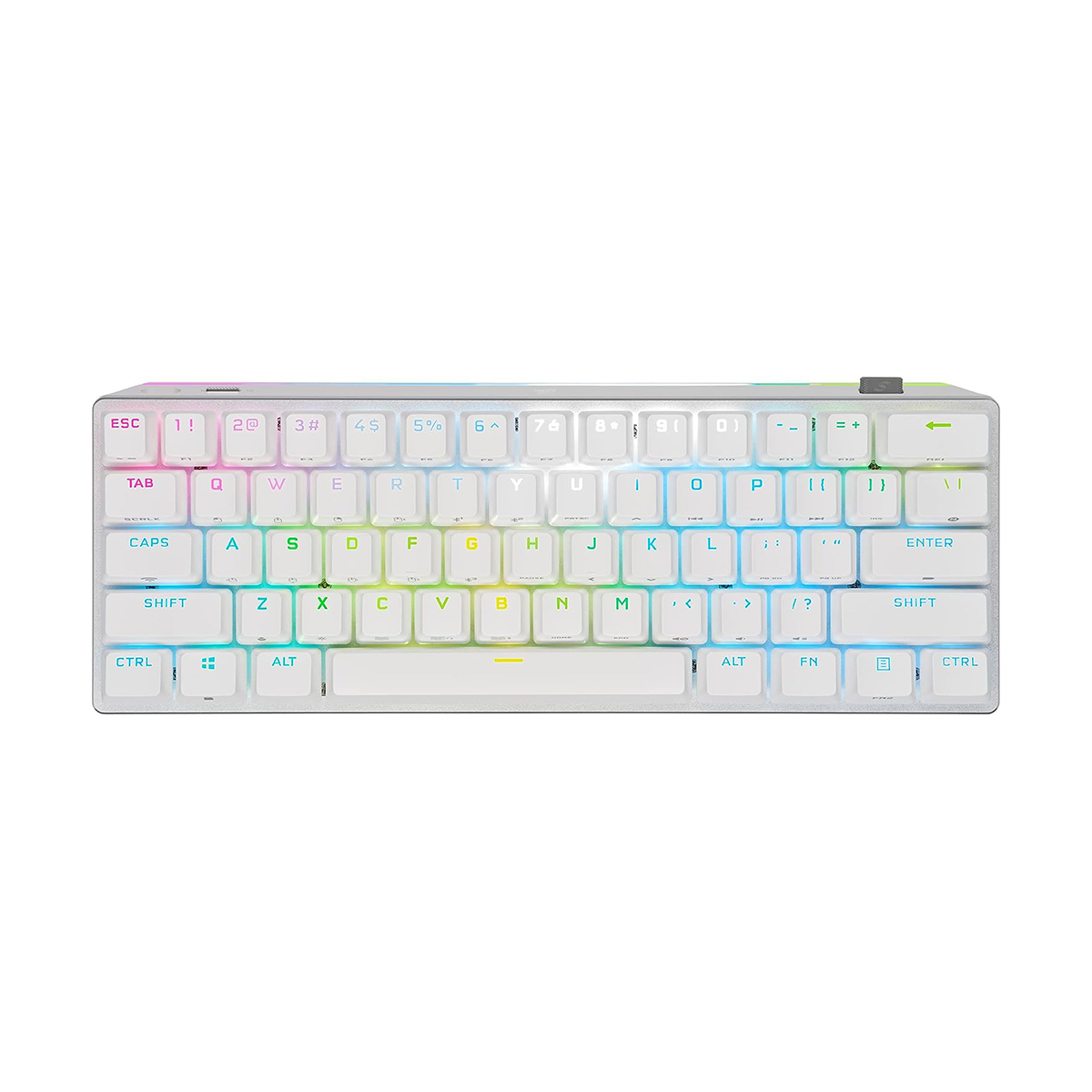 Teclado Mecanico Corsair K70 Pro Mini Blanco Wireless Interruptores Cherry Rgb