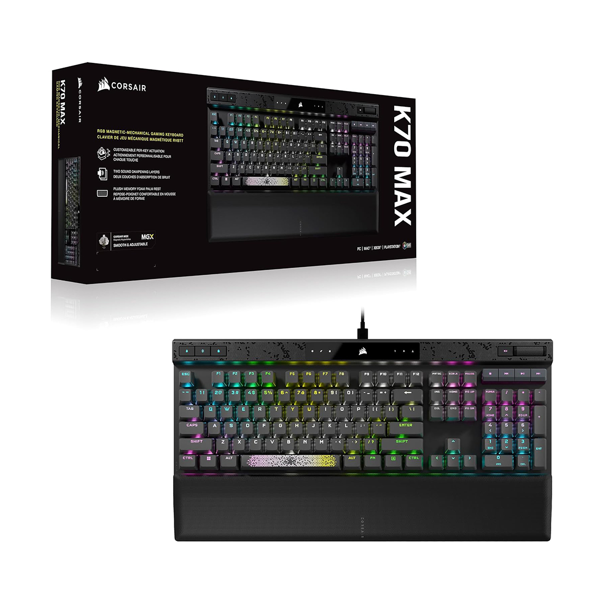 Foto 2 | Teclado Mecanico Corsair K70 Max Rgb Negro