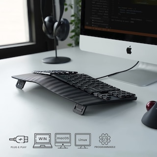 Foto 7 | Teclado Perixx Periboard-335rd Cableado Ergonómico Mecánico - Venta Internacional