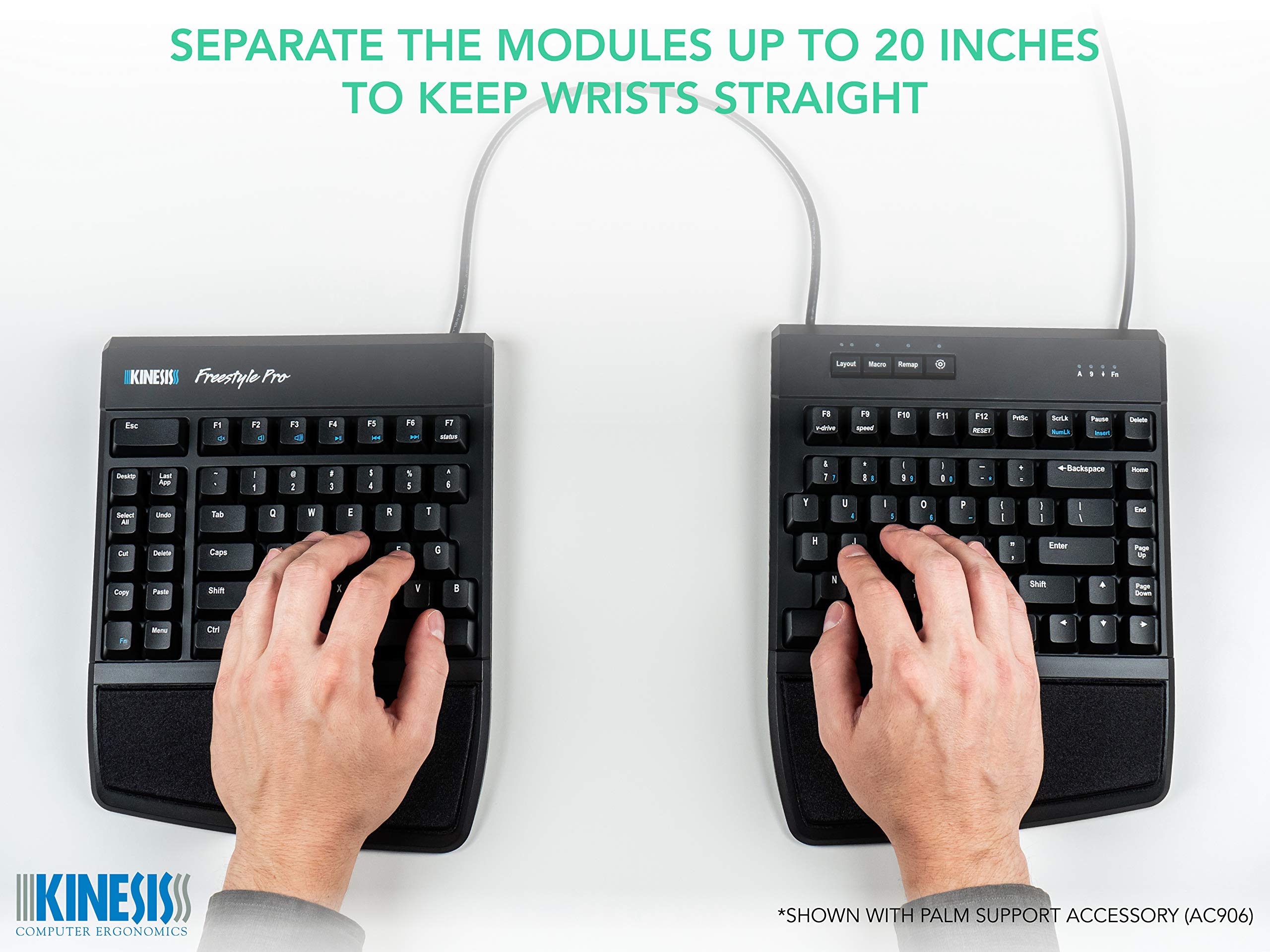 Foto 5 pulgar | Teclado Kinesis Usb Freestyle Pro Ergonomic Split Kb900-brn - Venta Internacional.